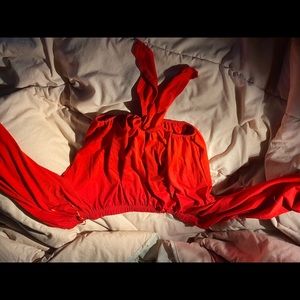 Hot Red Crop top